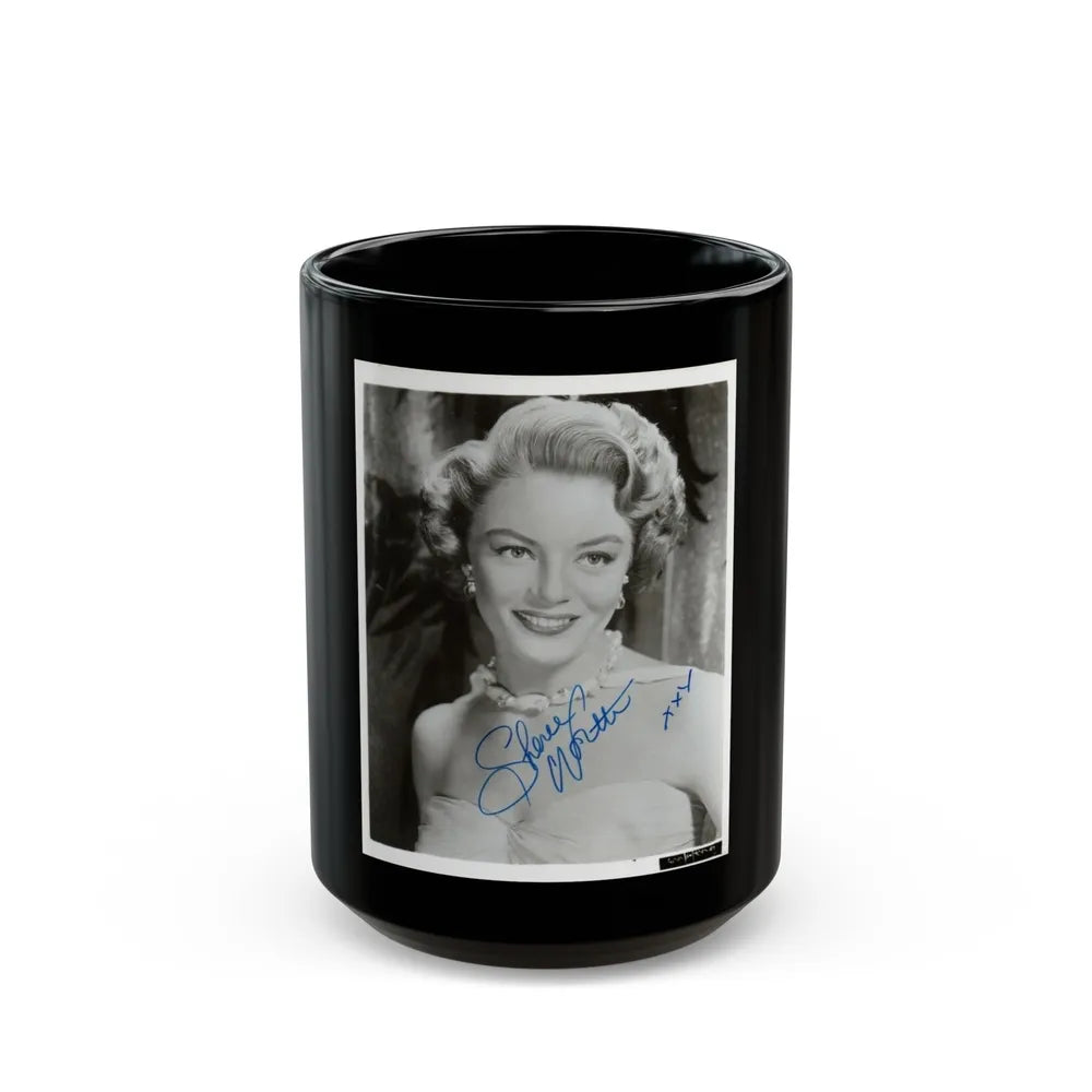 Sheree North #731 (Vintage Female Icon) Black Coffee Mug-15oz-Go Mug Yourself