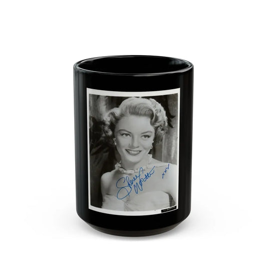 Sheree North #731 (Vintage Female Icon) Black Coffee Mug-15oz-Go Mug Yourself
