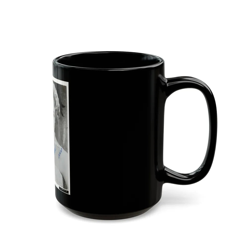 Sheree North #731 (Vintage Female Icon) Black Coffee Mug-Go Mug Yourself