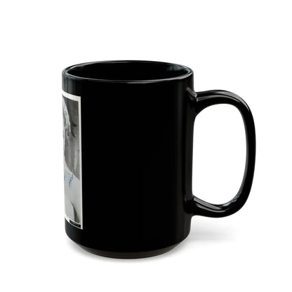 Sheree North #731 (Vintage Female Icon) Black Coffee Mug-Go Mug Yourself