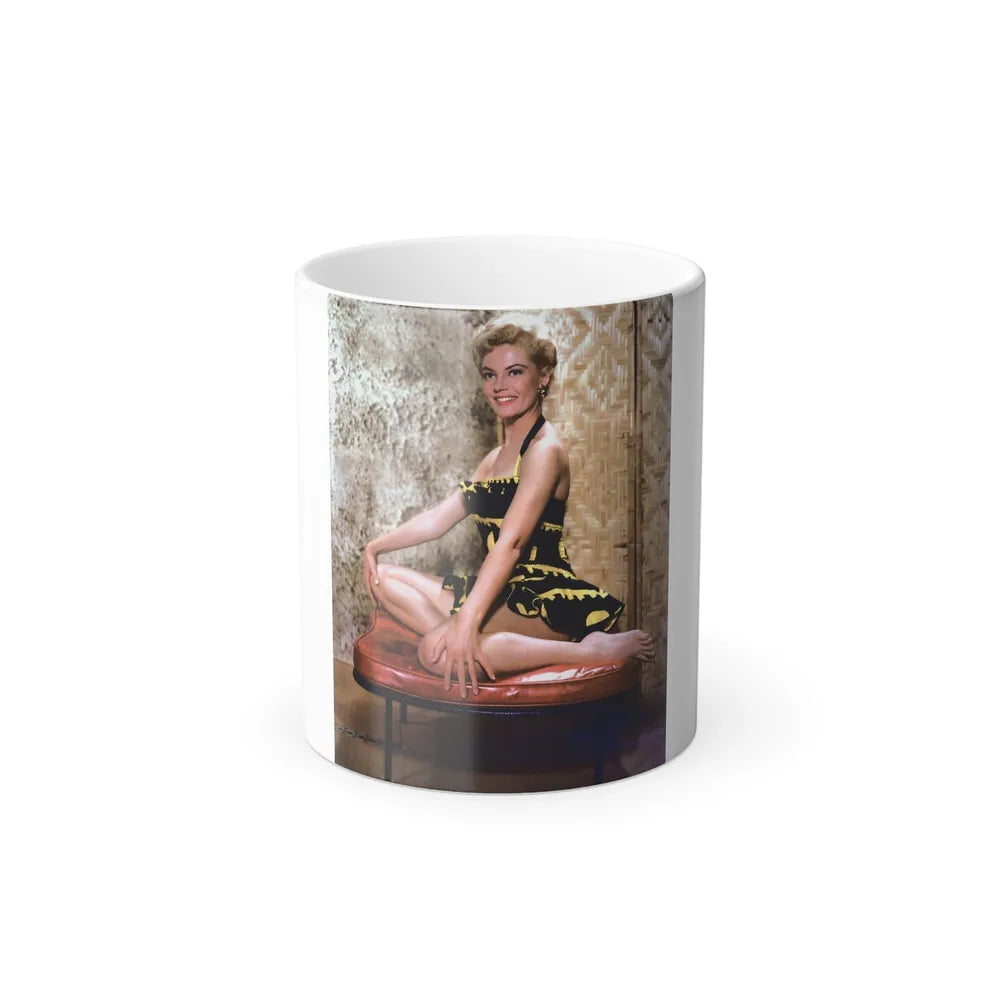 Sheree North #79 - 8x10 Full Body Color 1-Piece Swimsuit Cheesecake Photo circa 1950's3 (Vintage Female Icons) Color Changing Mug 11oz-11oz-Go Mug Yourself