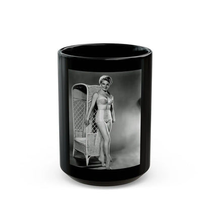 Sheree North #93 (Vintage Female Icon) Black Coffee Mug-15oz-Go Mug Yourself