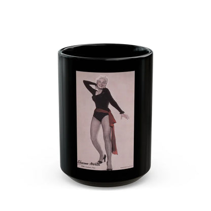 Sheree North #94 (Vintage Female Icon) Black Coffee Mug-15oz-Go Mug Yourself