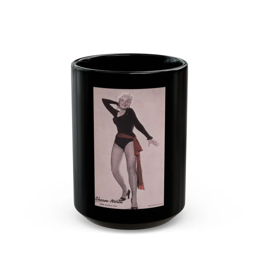 Sheree North #94 (Vintage Female Icon) Black Coffee Mug-15oz-Go Mug Yourself