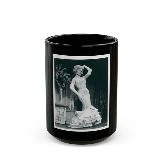 Sheree North #95 (Vintage Female Icon) Black Coffee Mug-15oz-Go Mug Yourself