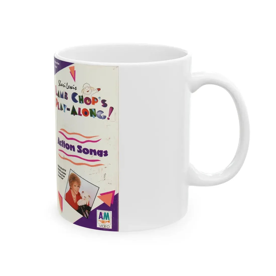 SHERI LEWIS LAMB CHOPS PLAY ALONG ACTION SONGS (VHS COVER) - White Coffee Mug - Go Mug Yourself