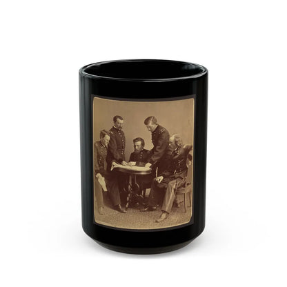 Sheridan And His Generals (U.S. Civil War) Black Coffee Mug-15oz-Go Mug Yourself