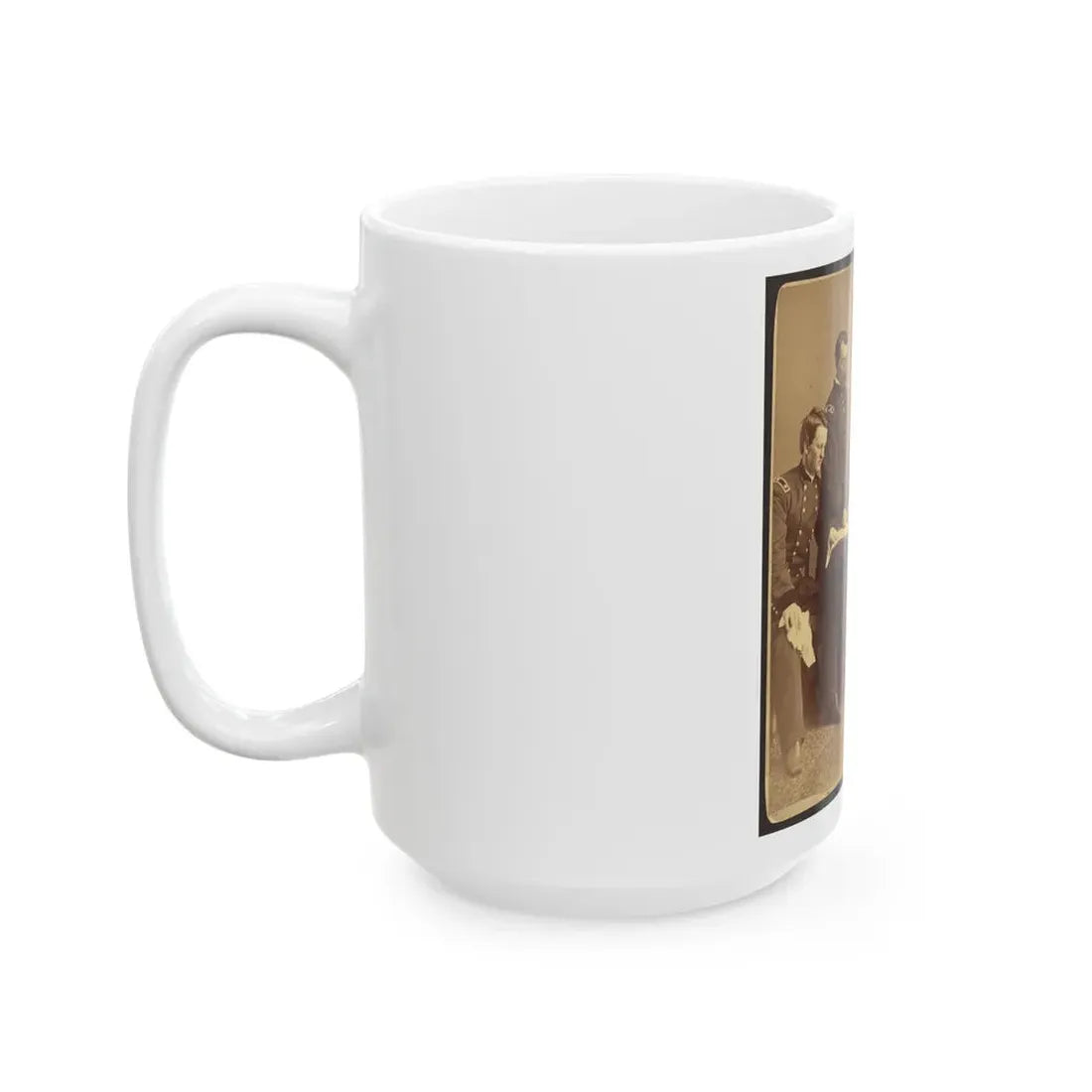 Sheridan And His Generals (U.S. Civil War) White Coffee Mug - Go Mug Yourself