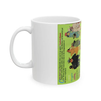 SHERLOCK HOUND DISAPPEARANCE OF THE ROYAL HORSE (VHS COVER) - White Coffee Mug-Go Mug Yourself