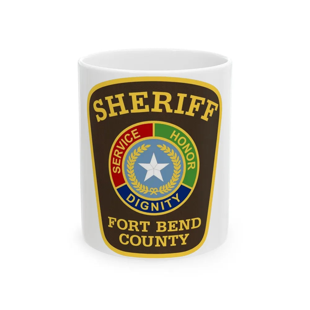 Sherrif Fort Bend County - White Coffee Mug 11oz - Go Mug Yourself