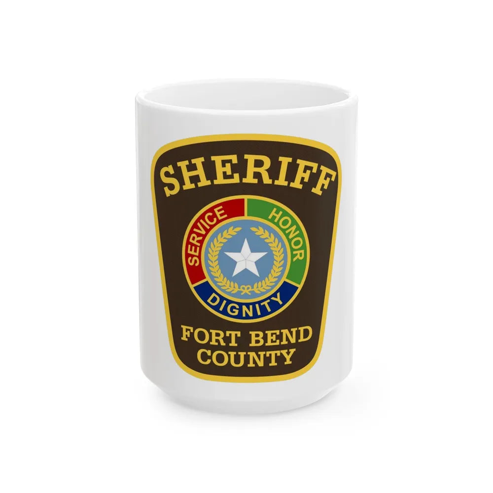Sherrif Fort Bend County - White Coffee Mug 15oz - Go Mug Yourself