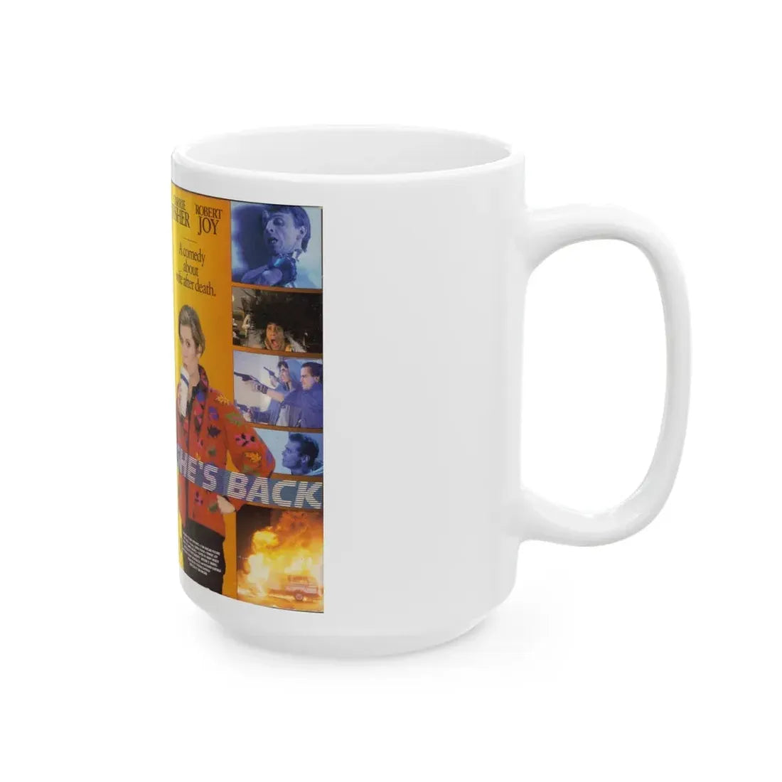 SHES BACK (VHS COVER) - White Coffee Mug - Go Mug Yourself