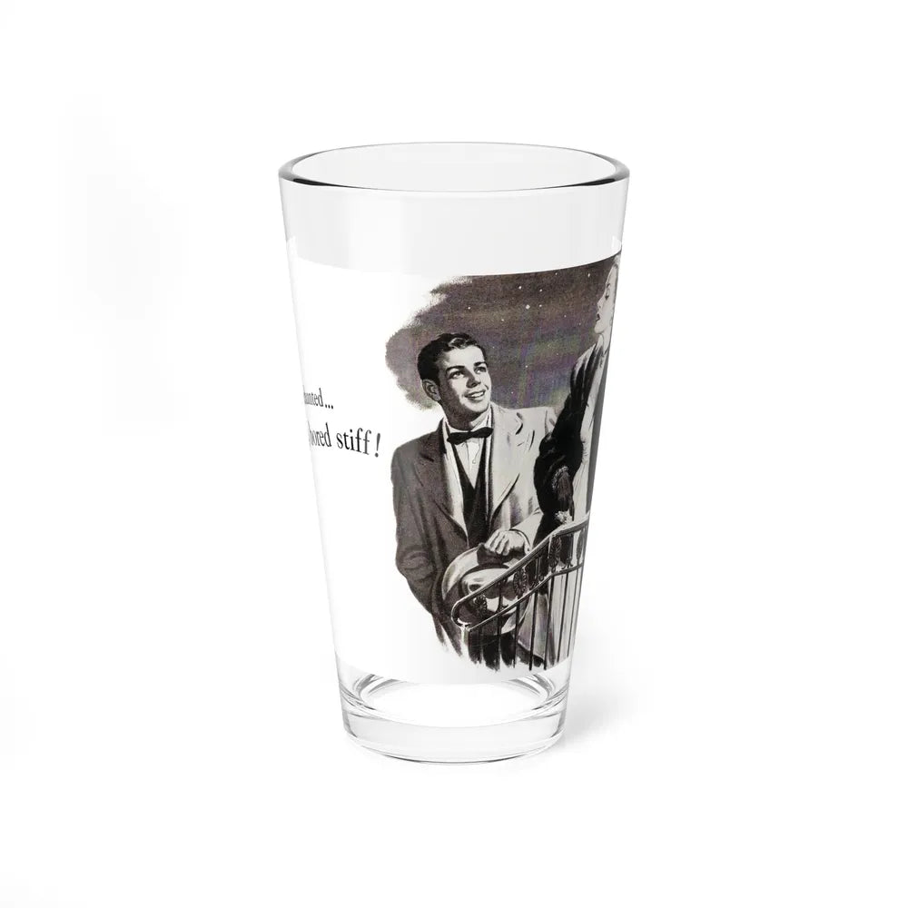 She's bored stiffjpg, 1949 (Magazine Illustration) Pint Glass 16oz-16oz-Go Mug Yourself