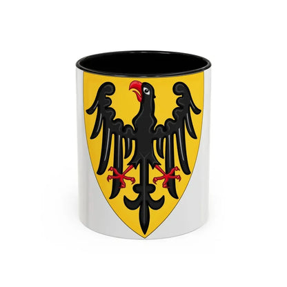 Shield and Coat of Arms of the Holy Roman Emperor (c.1200-c.1300) - Accent Coffee Mug 11oz Black - Go Mug Yourself