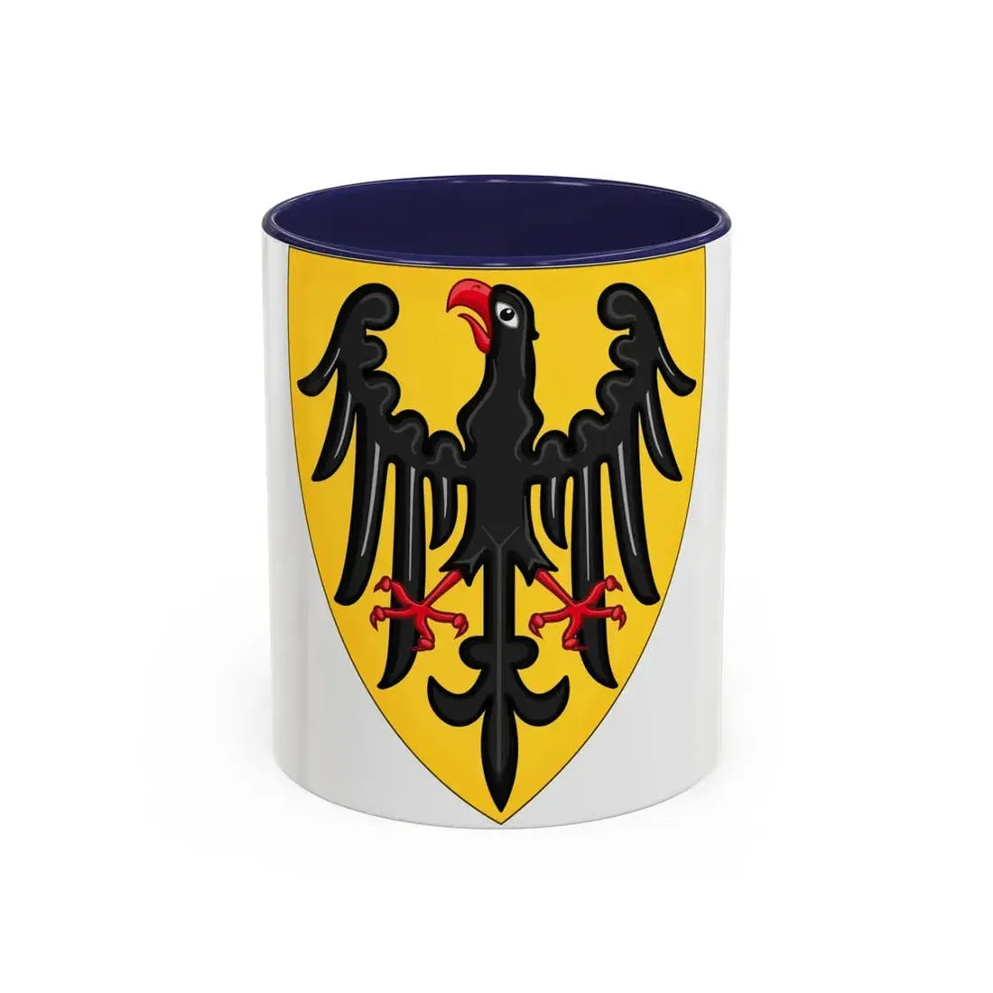 Shield and Coat of Arms of the Holy Roman Emperor (c.1200-c.1300) - Accent Coffee Mug 11oz Navy - Go Mug Yourself