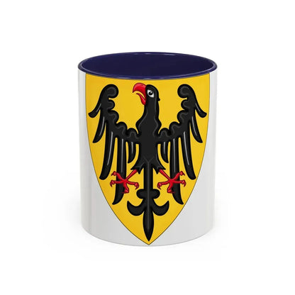 Shield and Coat of Arms of the Holy Roman Emperor (c.1200-c.1300) - Accent Coffee Mug 11oz Navy - Go Mug Yourself
