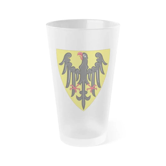 Shield and Coat of Arms of the Holy Roman Emperor (c.1200-c.1300) - Frosted Pint Glass 16oz 16oz Frosted - Go Mug Yourself