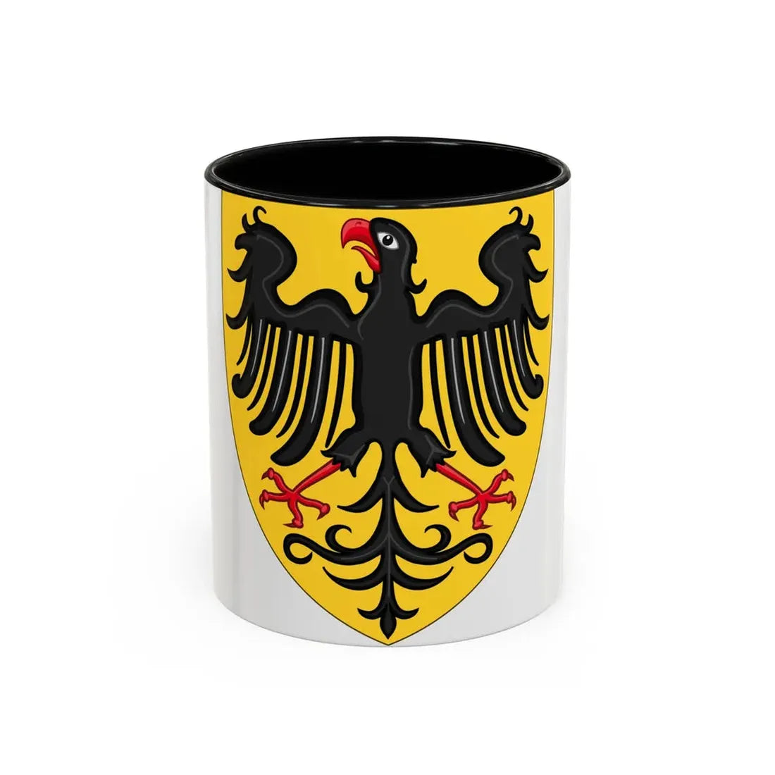 Shield and Coat of Arms of the Holy Roman Emperor (c.1300-c.1400) - Accent Coffee Mug 11oz Black - Go Mug Yourself