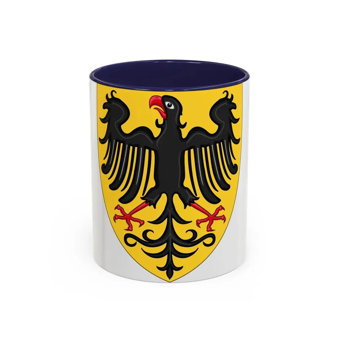 Shield and Coat of Arms of the Holy Roman Emperor (c.1300-c.1400) - Accent Coffee Mug 11oz Navy - Go Mug Yourself