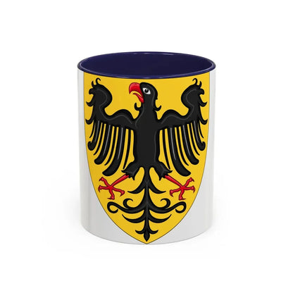 Shield and Coat of Arms of the Holy Roman Emperor (c.1300-c.1400) - Accent Coffee Mug 11oz Navy - Go Mug Yourself