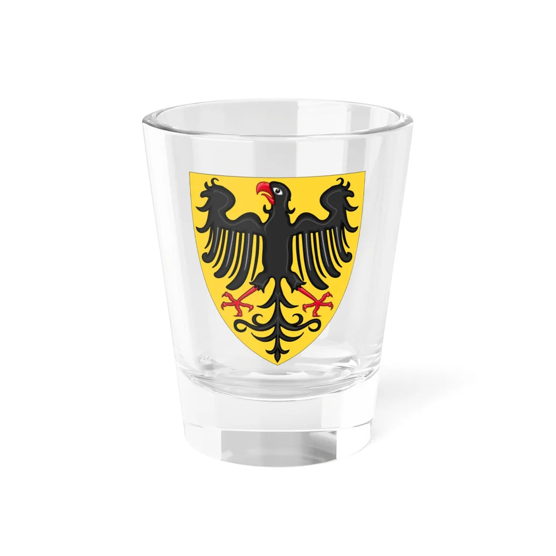 Shield and Coat of Arms of the Holy Roman Emperor c.1300-c.1400 (Germany) (Coat of Arms) Shot Glass 1.5oz 1.5oz - Go Mug Yourself