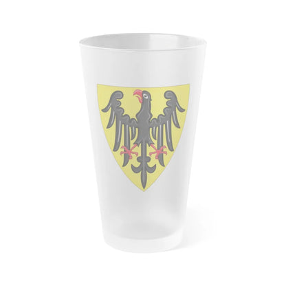 Shield and Coat of Arms of the Holy Roman Emperor (c.1200-c.1300) - Frosted Pint Glass 16oz-16oz-Frosted-Go Mug Yourself