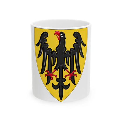 Shield and Coat of Arms of the Holy Roman Emperor (c.1200-c.1300) - White Coffee Mug-11oz-Go Mug Yourself