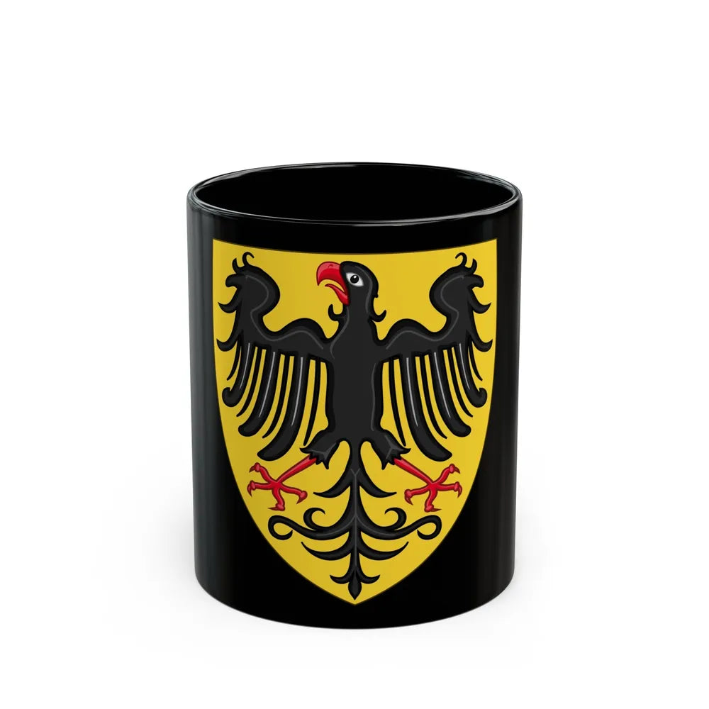 Shield and Coat of Arms of the Holy Roman Emperor (c.1300-c.1400) - Black Coffee Mug-11oz-Go Mug Yourself