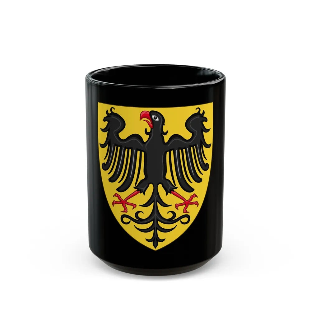 Shield and Coat of Arms of the Holy Roman Emperor (c.1300-c.1400) - Black Coffee Mug-15oz-Go Mug Yourself