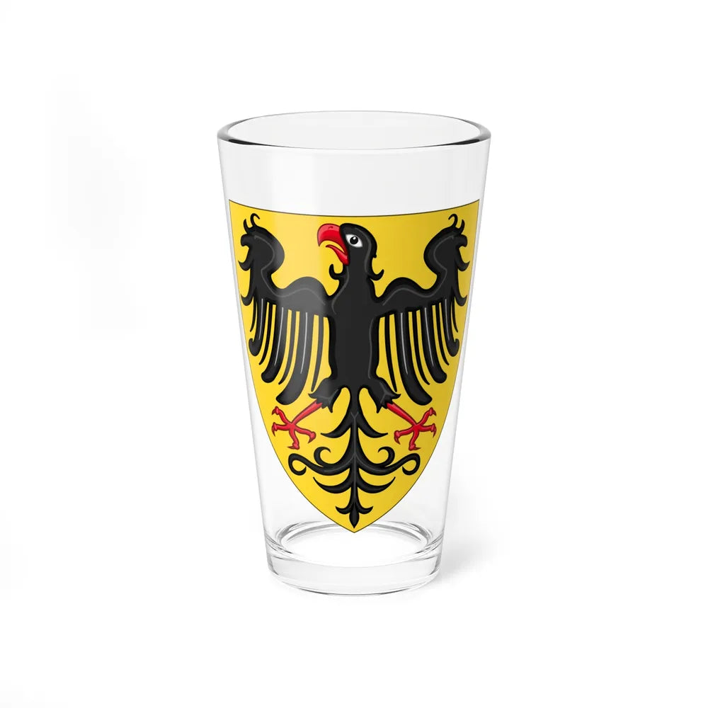 Shield and Coat of Arms of the Holy Roman Emperor (c.1300-c.1400) - Pint Glass 16oz-16oz-Go Mug Yourself