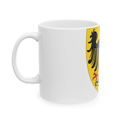 Shield and Coat of Arms of the Holy Roman Emperor (c.1300-c.1400) - White Coffee Mug-Go Mug Yourself