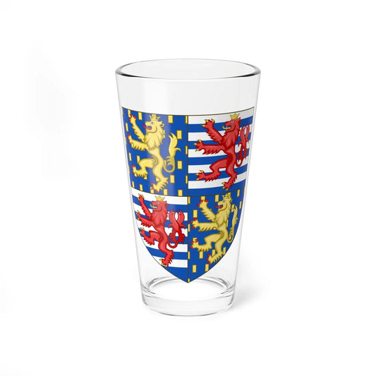 Shield from Lesser coat of arms of the Grand Duke of Luxembourg 1898-2000 (Luxembourg) (Coat of Arms) Pint Glass 16oz 16oz - Go Mug Yourself
