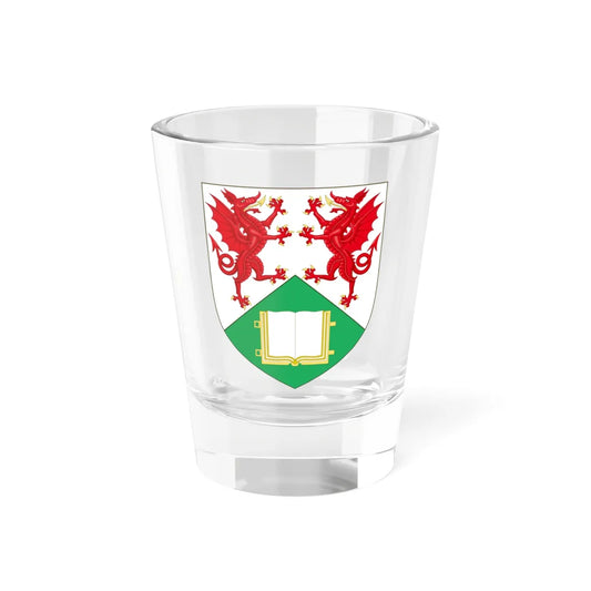 Shield of Aberystwyth University (United Kingdom) (Coat of Arms) Shot Glass 1.5oz 1.5oz - Go Mug Yourself