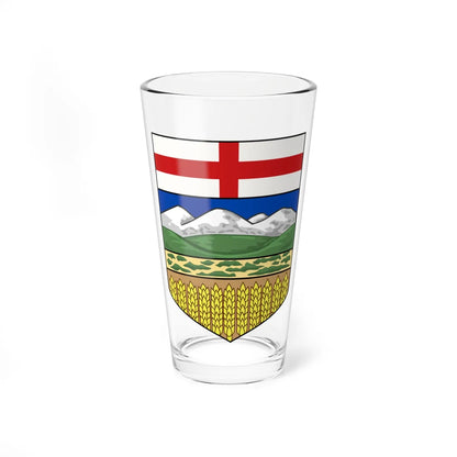 Shield of Alberta (Canada) (Coat of Arms) Pint Glass 16oz 16oz - Go Mug Yourself
