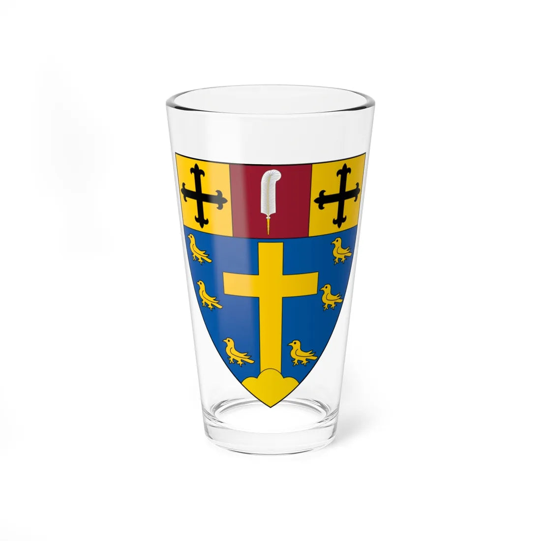 Shield of Ardingly College (England) (Coat of Arms) Pint Glass 16oz 16oz - Go Mug Yourself