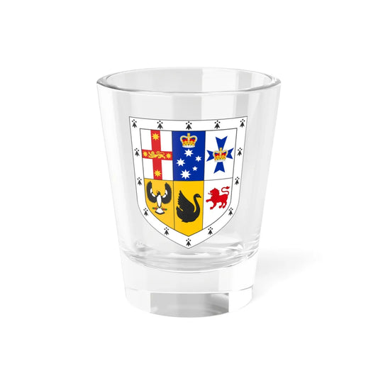 Shield of arms of Australia (Australia) (Coat of Arms) Shot Glass 1.5oz 1.5oz - Go Mug Yourself