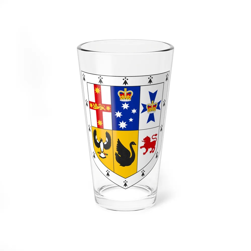 Shield of arms of Australia - Pint Glass 16oz-16oz-Go Mug Yourself