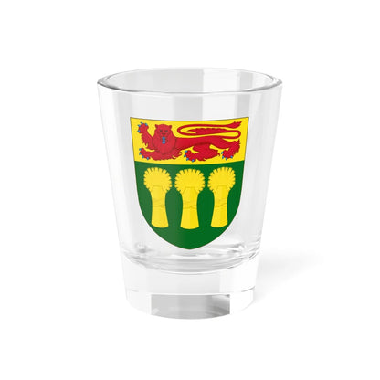 Shield of arms of Saskatchewan (Canada) (Coat of Arms) Shot Glass 1.5oz 1.5oz - Go Mug Yourself