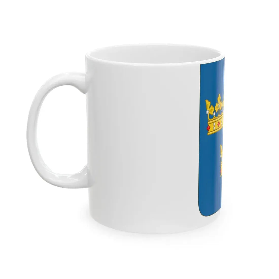 Shield of arms of Sweden - White Coffee Mug - Go Mug Yourself