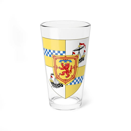 Shield of Arms of the Duke of Rothesay (United Kingdom) (Coat of Arms) Pint Glass 16oz 16oz - Go Mug Yourself