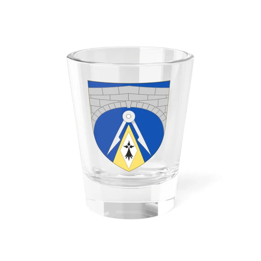 Shield of Brunel University (United Kingdom) (Coat of Arms) Shot Glass 1.5oz 1.5oz - Go Mug Yourself