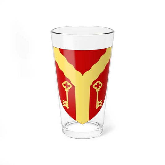 Shield of Cardiff Metropolitan University (United Kingdom) (Coat of Arms) Pint Glass 16oz 16oz - Go Mug Yourself