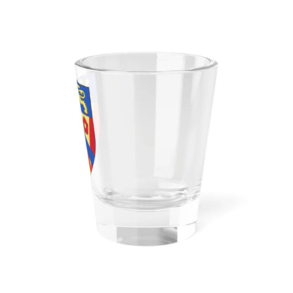 Shield of County College Lancaster (England) (Coat of Arms) Shot Glass 1.5oz - Go Mug Yourself