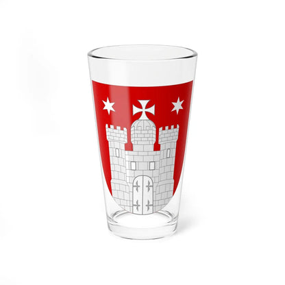 Shield of Hamburg (Germany) (Coat of Arms) Pint Glass 16oz 16oz - Go Mug Yourself