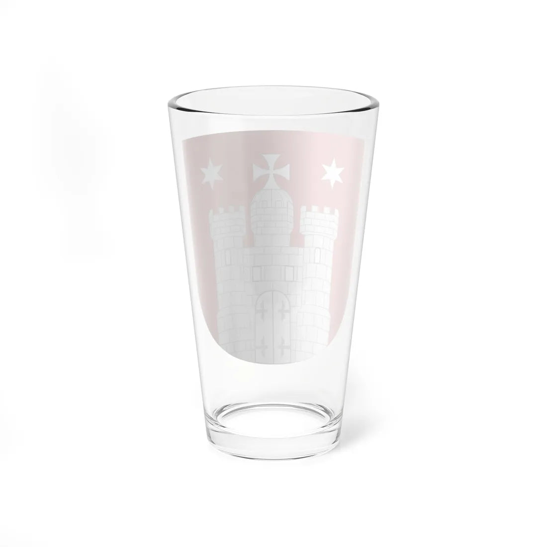 Shield of Hamburg (Germany) (Coat of Arms) Pint Glass 16oz - Go Mug Yourself