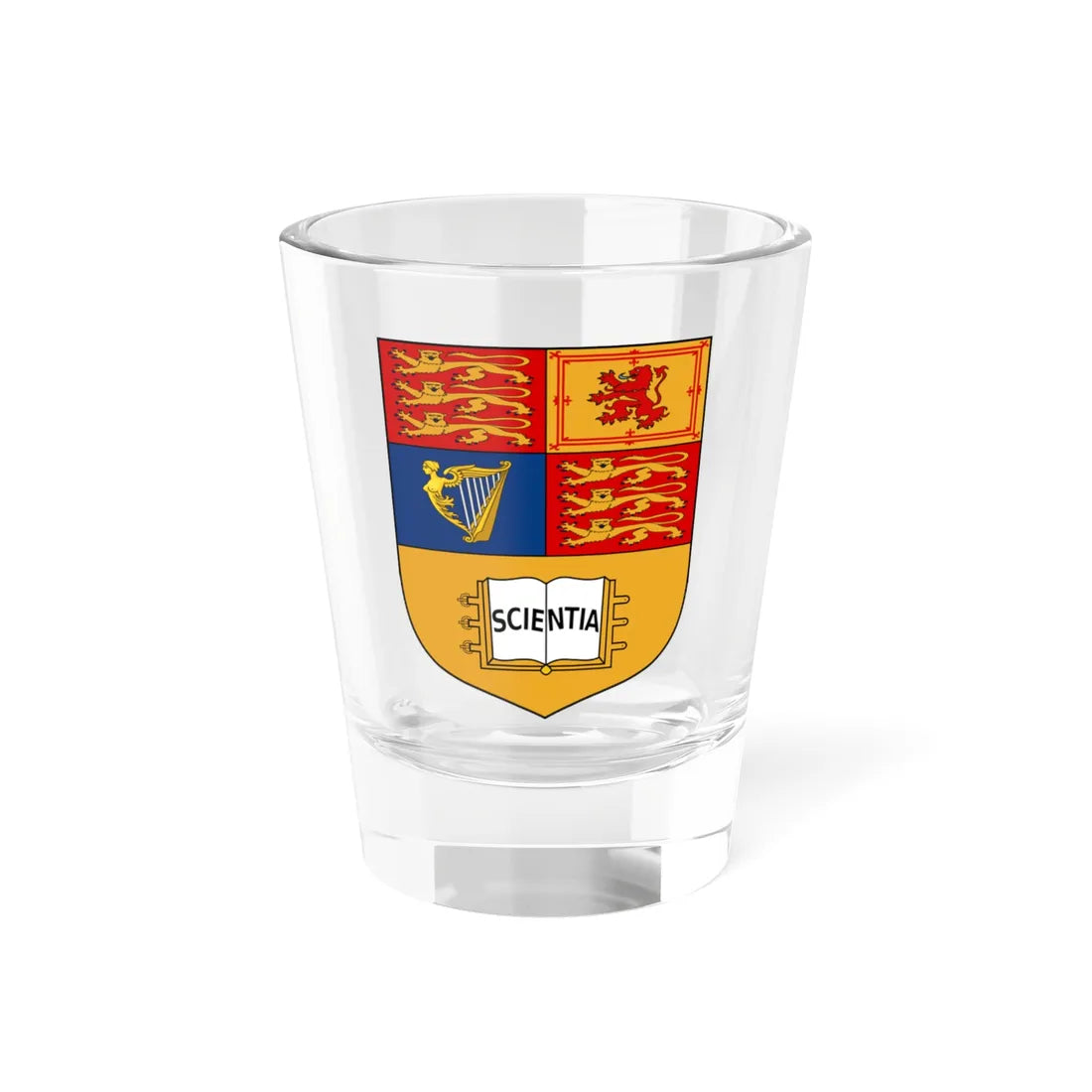 Shield of Imperial College London (United Kingdom) (Coat of Arms) Shot Glass 1.5oz 1.5oz - Go Mug Yourself