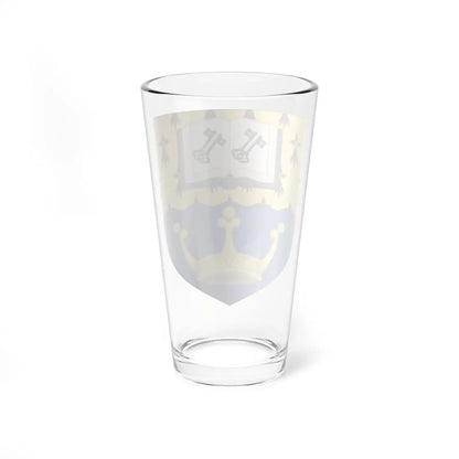 Shield of Kingston University (United Kingdom) (Coat of Arms) Pint Glass 16oz - Go Mug Yourself