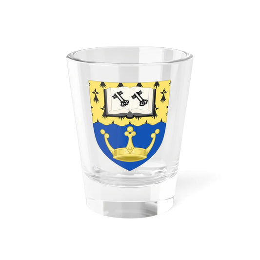 Shield of Kingston University (United Kingdom) (Coat of Arms) Shot Glass 1.5oz 1.5oz - Go Mug Yourself