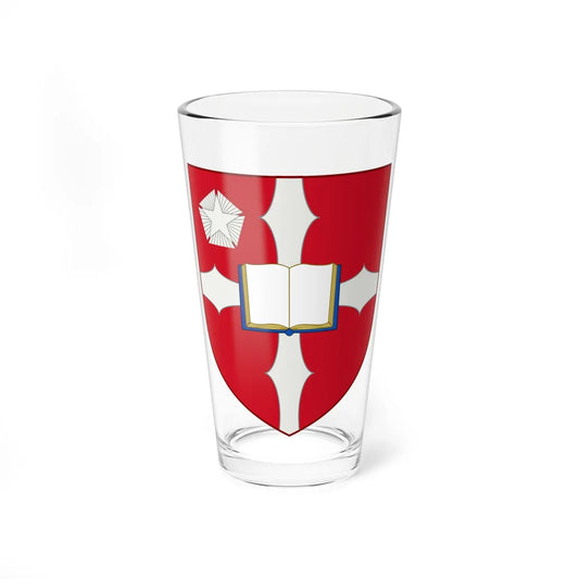 Shield of Liverpool Hope University (United Kingdom) (Coat of Arms) Pint Glass 16oz 16oz - Go Mug Yourself