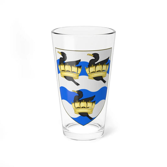 Shield of Liverpool John Moores University (United Kingdom) (Coat of Arms) Pint Glass 16oz 16oz - Go Mug Yourself